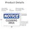 Signmission Cleaning Area, 18 in W x Rectangle, Plastic OS-2PACK-NS-P-1218-L-10644 - alternate 7